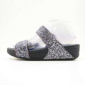 FitFlop Glitterball Lightweight Two-Strap Slide Sandals - 7